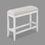 Ensemble de salle à manger 6 pièces à hauteur de comptoir avec table rectangulaire pour bouteilles de vin et chaises de revêtement-619744515-619744573