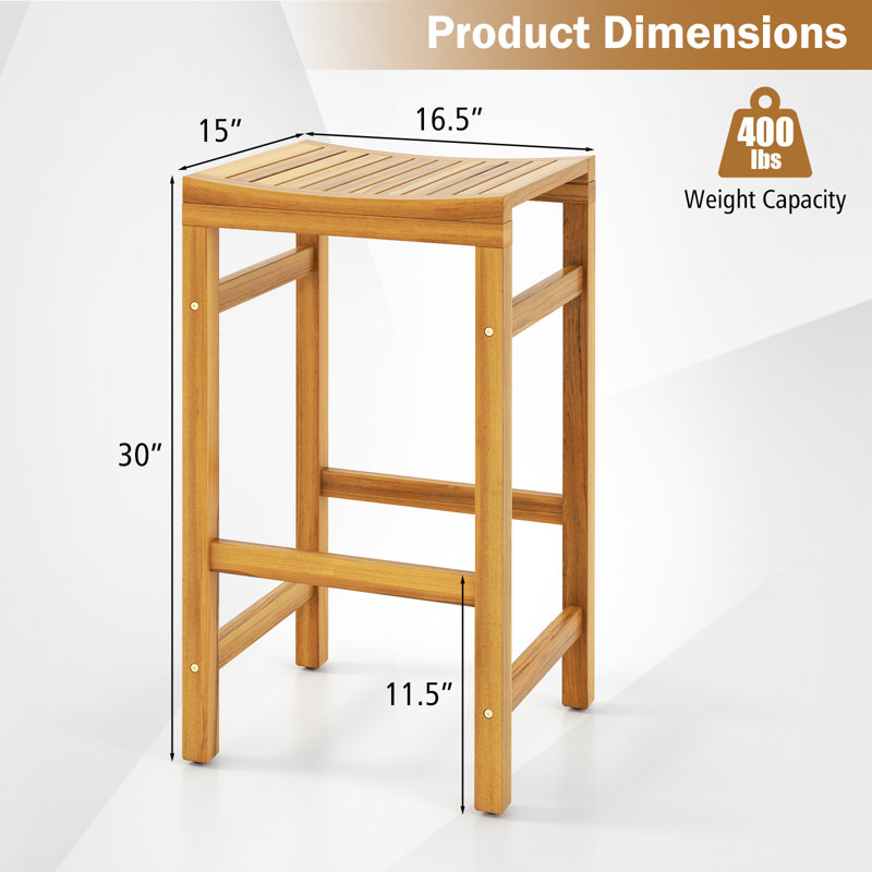 Tabouret d'extérieur Desilus, L 63,5 po x L 84 po