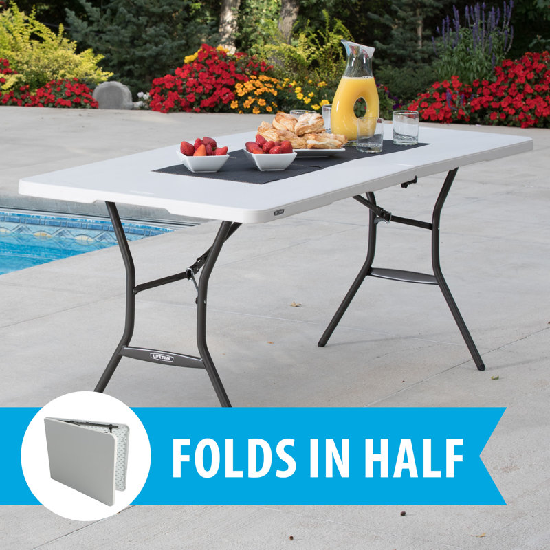 Lifetime 6-Foot Fold-In-Half Table