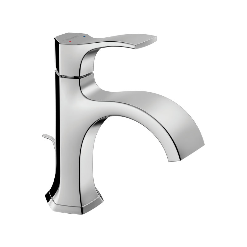 Robinet de salle de bain monotrou avec drain Locarno, Chrome