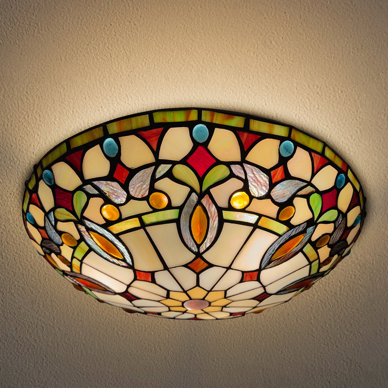 Tiffany Glass Flush Mount