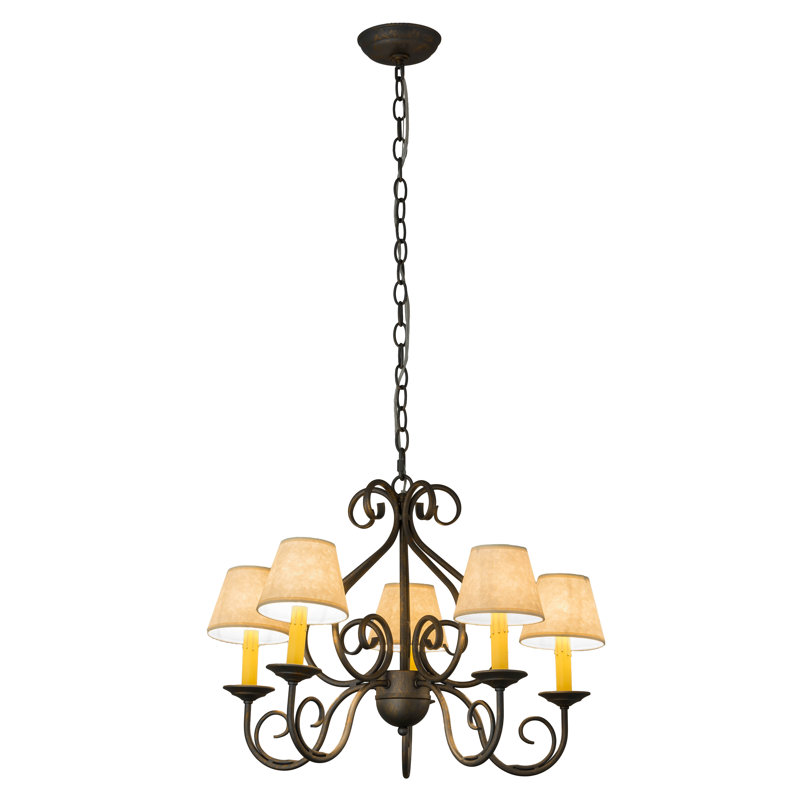 Jenna 5 - Light Dimmable Empire Chandelier