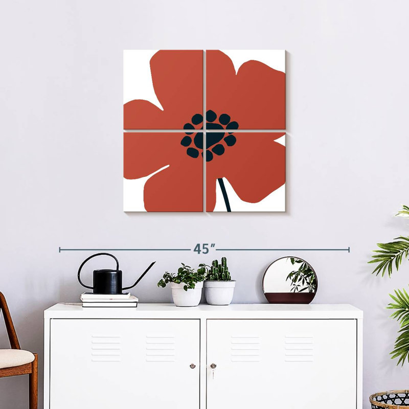 Harnek Pop Art Floral IV rétro
