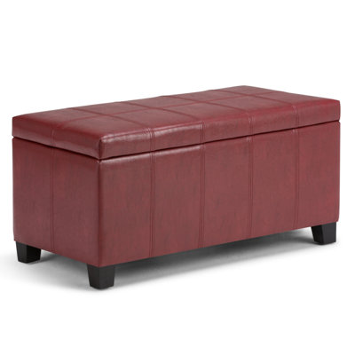 Repose-pieds rectangulaire avec rangement relevable Dover