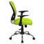 Mid-Back Mesh Swivel Task Office Chair with Chrome Base and Arms-574141689