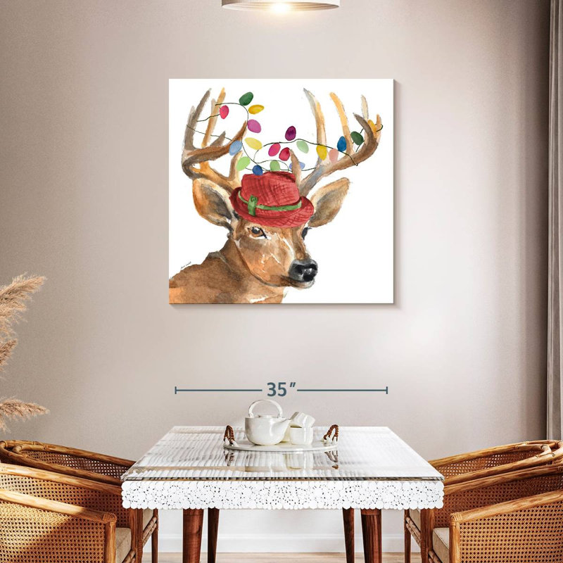 Brampt Christmas Lights Reindeer Hat, 36" H x 36" W