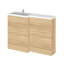 Fusion Fitted Furniture - Avola 3 Piece Toilet & Basin Unit-1081359333-1192672248