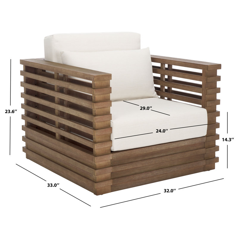 Priya 4-Piece Eucalyptus Outdoor Conversation Set
