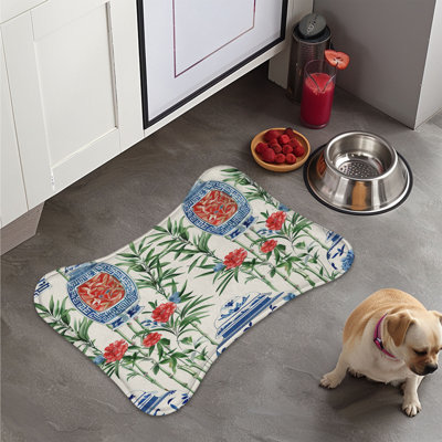 Bambou Artifacts - Tapis d'alimentation en os 1 pièce