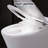 Upmarket Toilet With Self-Cleaning Wand, Dual Flush 1/1.28 , Foot Sensor Flush, White Night , Knob Control, Cold Water Wash, Strong Soft Close, Immaculate Compact, Pristine
