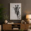 Giraffe with Bubbles Modern 1 Piece Wrapped Canvas Wall Art-136725870-136725874