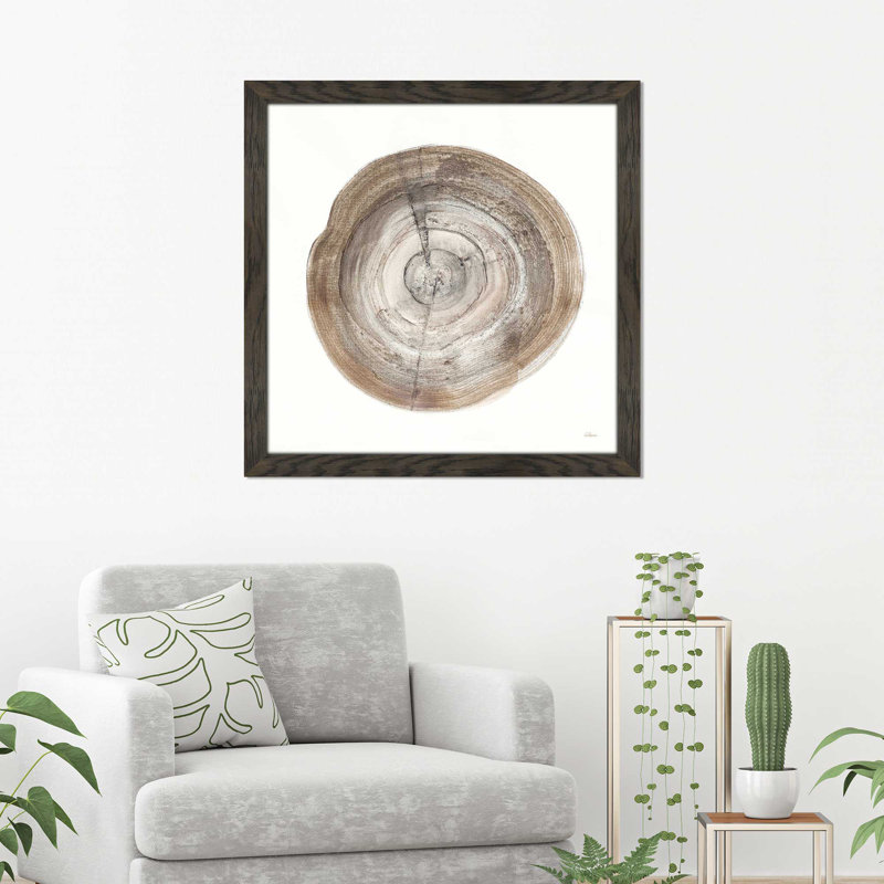 « counting the years iv », reproduction de peinture à l’aquarelle, H 21,5 po x l 21,5 po x P 0,75 po, Cadre chocolat patiné