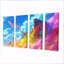 Greek God In Pink And Blue Tones - Greek Wall Art Living Room Set-1369141470