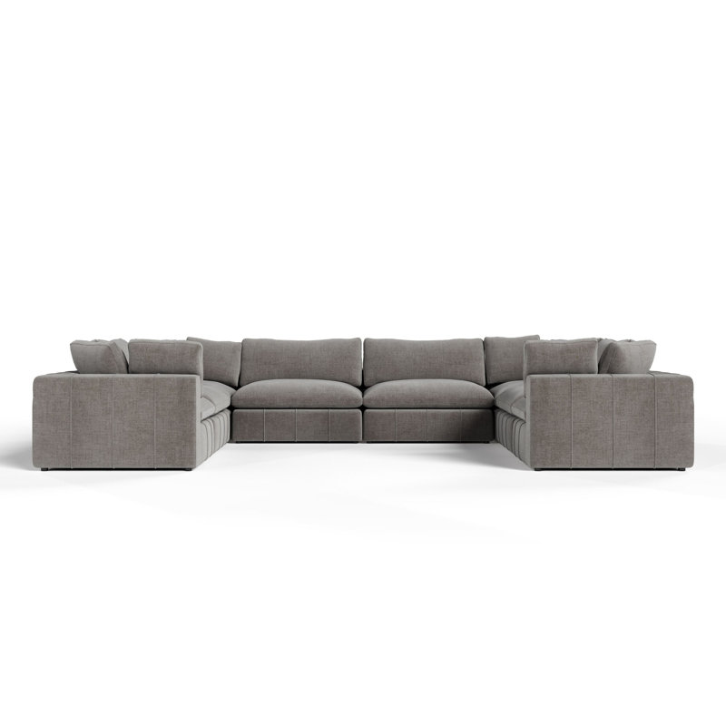 Vicki - Modern Grey Fabric Modular Sectional Sofa