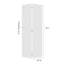 18 po X 84 po Porte pliante en vinyle blanc uni avec trousse de quincaillerie