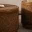 Table basse ronde en rotin avec rangement amovible, garniture en corde de chanvre tissée à la main, style boho-chic, parfaite pour les salons confortables et les espaces compacts