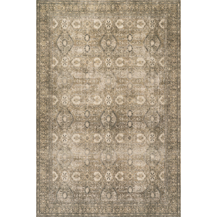  Tapis à médaillon traditionnel Hilleth
