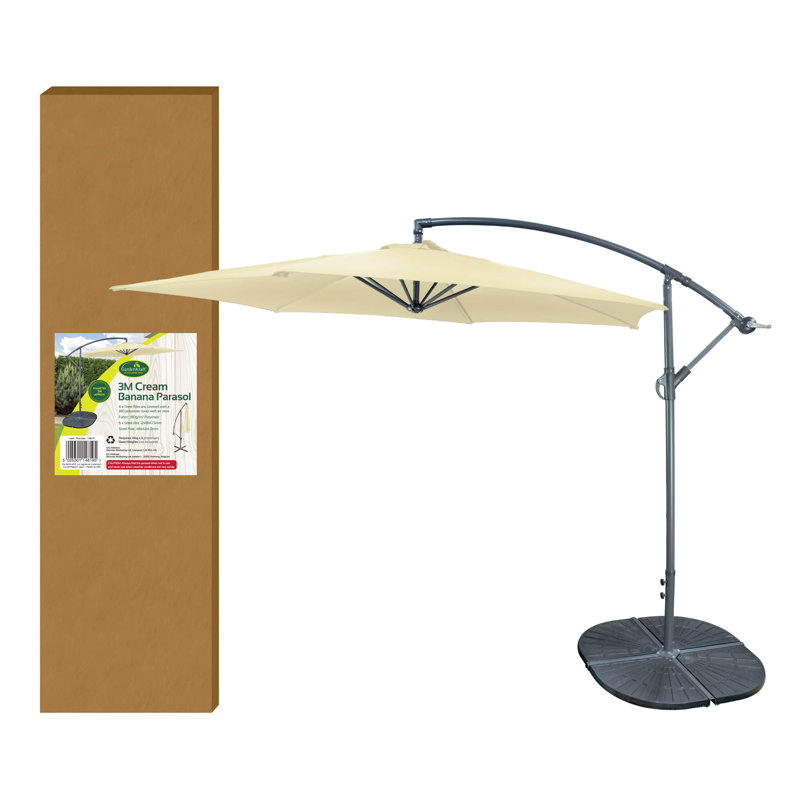 Wisner 300cm Cantilever Parasol, Cream