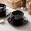 Glass Espresso Cup and Saucer