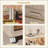 19.69" Side Wide Folding Storage Cabinet ,3 Tiers,19.69"×11.81"×31.1",Collapsible Storage Bins With Magnetic Door, Plastic Storage Cabinet With Wheels, Closet Organizers And Storage Containers-1939853995