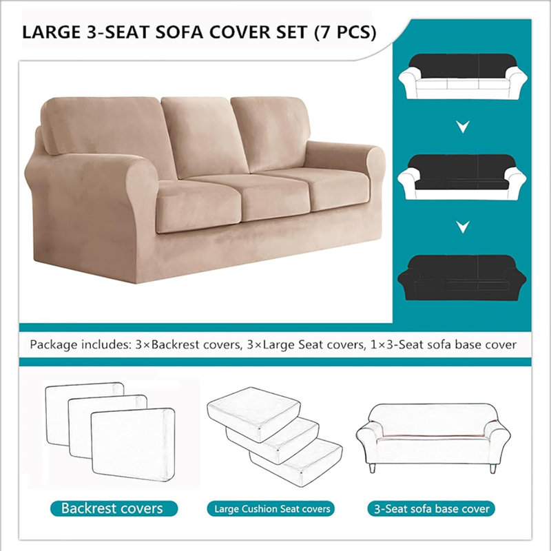 Outdoor Patio Sofa Cover, Beige
