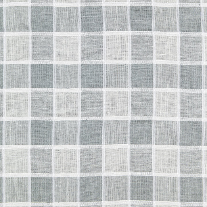 Atmosphere Sheers Wainscott Check Sheer Fabric, Haze