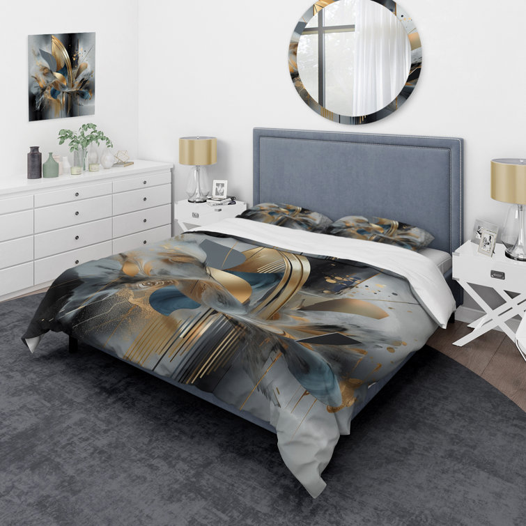 Soft Colours Marble Abstract II - Abstract Marble Duvet Cover Set