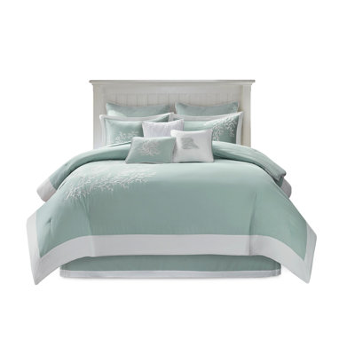 100% Cotton Comforter For Twin With Decorative Border Pieced And Shams