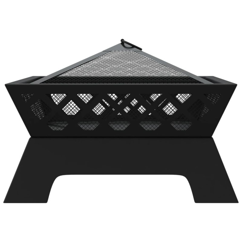 Nikomedes Fire Pit with Poker 50 cm XXL Steel