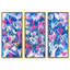 Love on The Blue Triptych Set of 3 Acrylic Paint Abstract Floater Frame by Oliver Gal