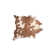 Angelou 6' X 7' Brown and White Genuine Cowhide Area Rug