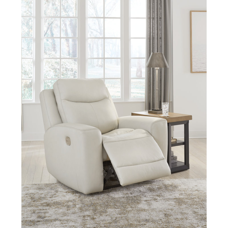 Eufracia Power Recliner, Coconut Leather Match