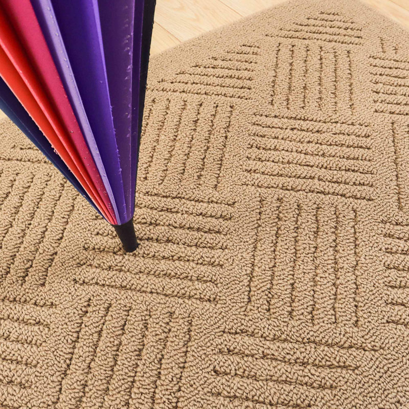 Tapis de porte d'extérieur antidérapant Erix, Kaki, L 32 po x L 48 po