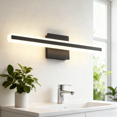 20W Dimmable LED Vanity Light Bar, 5-Color Temperature Adjustable Bathroom Light Fixture For Mirror, Modern Black Vanity Lighting For Bathroom & Bedroom