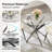 Modern Glass Top Dining Table, Metal Cross Legs Kitchen Dining Room Table-908144798