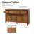 Alvieri Farmhouse 58" W 3-Drawer 4-Cabinet Sideboard with Solid Wood Legs-119984214