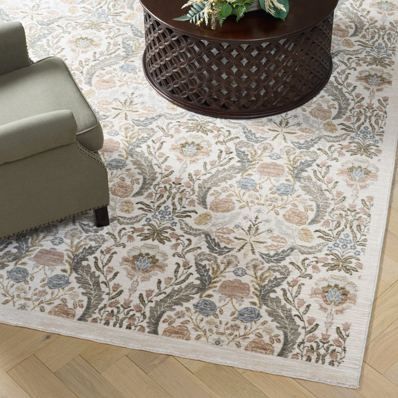 Tapis damassé Bloom Performance, Rectangle 8' x 10'