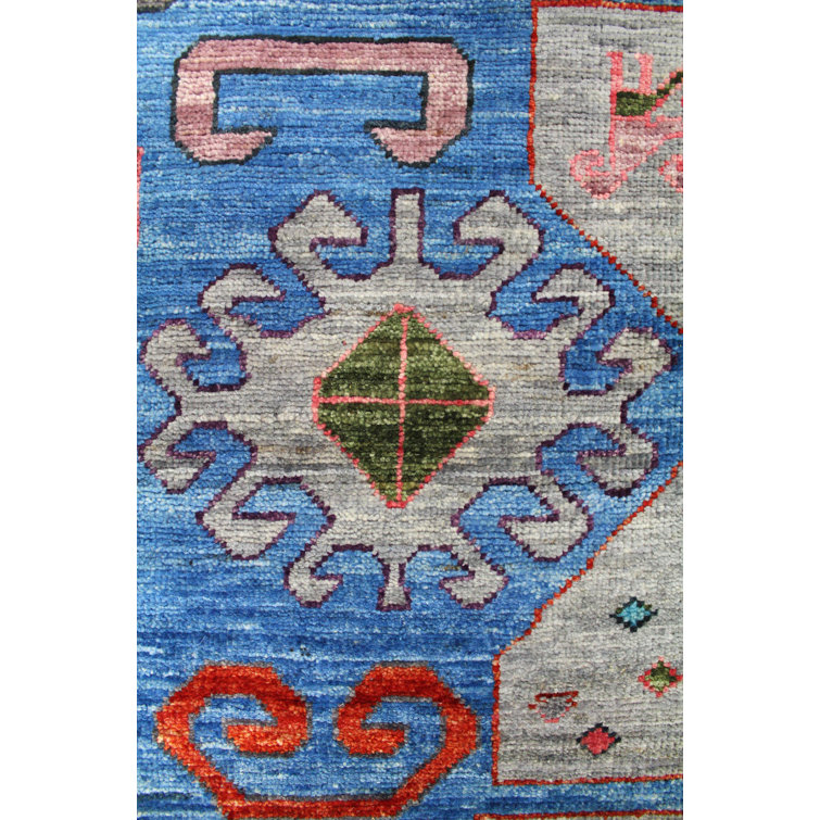 Yaralas One-of-a-Kind Hand-Knotted 1950s 4' x 7'3 Wool Area Rug in  Red/Beige