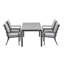 Shalyn 5 Piece 4 person 160cm L Outdoor Dining Set with Cibecue Dining Chairs-108606177