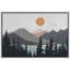 «Woodland Pastel Mountain Pine Tree Lake Nature Wilderness Modern Art Decor Boho» sur toile-99446473-99446471