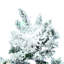 Utica Flocked Fir Slim Artificial Christmas Tree-2084053499