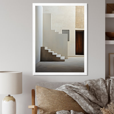 " Minimalism Emphasizes Simplicity Stairs I "