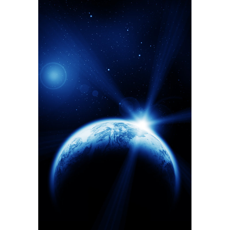 Space Dawn - Wrapped Canvas Print, 76cm H x 51cm W x 3.8cm D