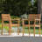 Set Of 2 Acacia Wood Patio Armchair-305255055