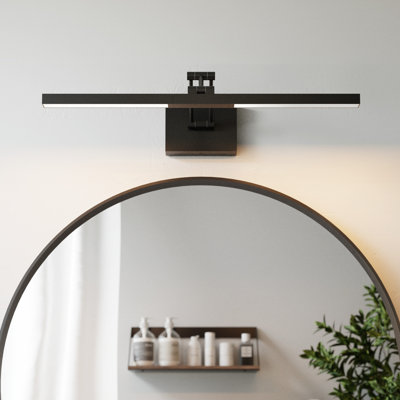 1-Light 24'Bathroom 3CCT Modern LED Vanity Light Fixture with 360° Rotatable Head & Swing Arm