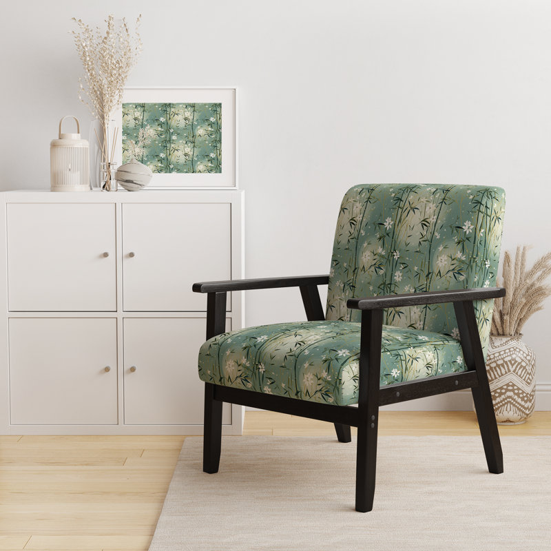 Chaise d'appoint rembourrée en bambou Zen Haven - Bamboo Zen