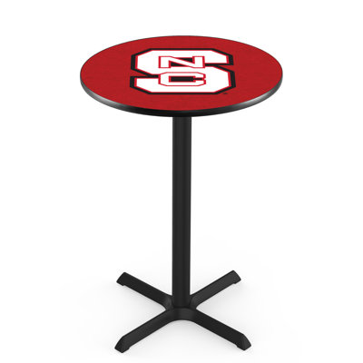 NCAA Round Metal Base Dining Table