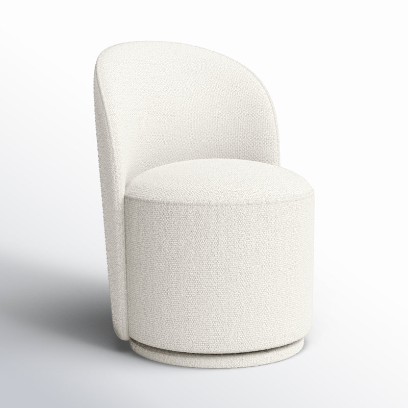 Sharlene Swivel Side Chair, Merino Pearl