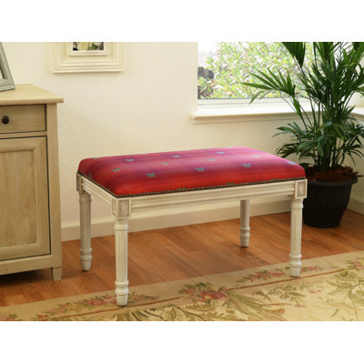 Billiot Linen Blend Upholstered Bench