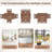 Yaker 4 - Person Four Leg Base Dining Set